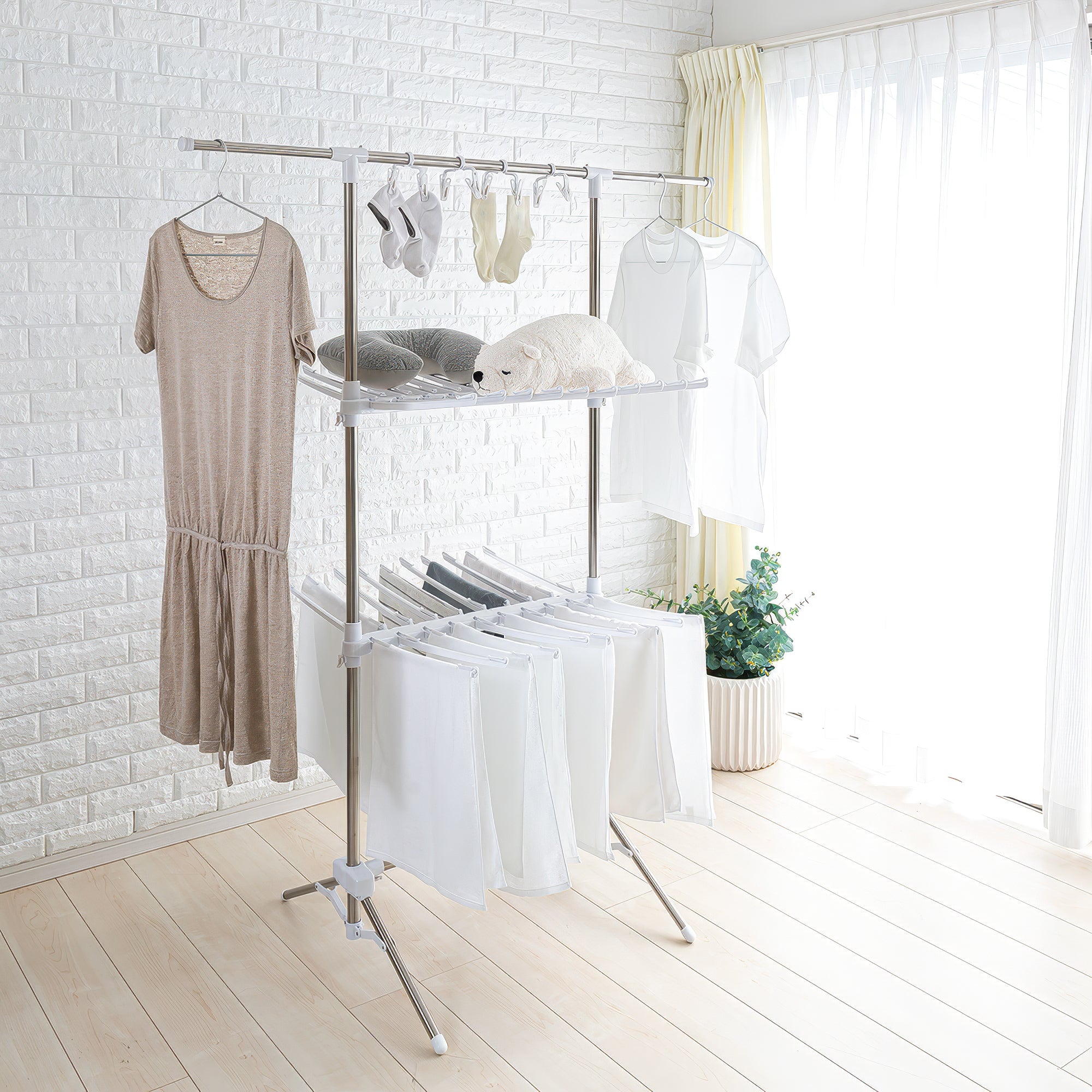 SEKISUI J-SHOP ステンレス物干しスタンドあさがお TA－100 販売