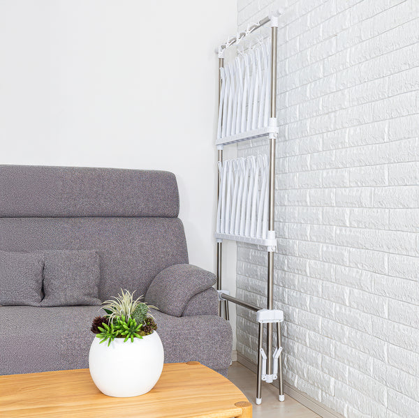 セキスイ ステンクラー 物干しスタンド TA-100 畳むとコンパクト！奥行15cm